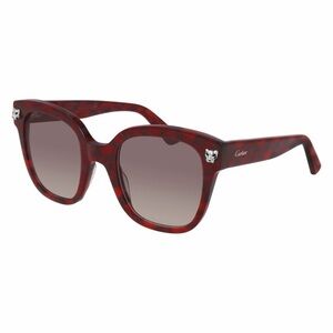 Cartier Women's Red Patterned Sunglasses